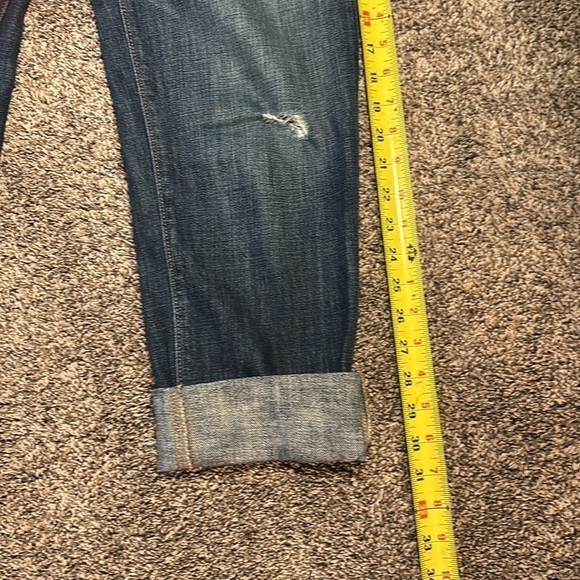 Loft Boyfriend Cropped Jeans Size 26 Distressed Light Wash - Picture 10 of 10
